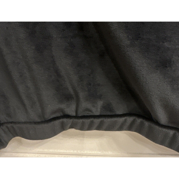 Z Supply Women Bodhi Velour Baggy Cropped Sweatshirt Black Medium Casual Sporty - Picture 6 of 11